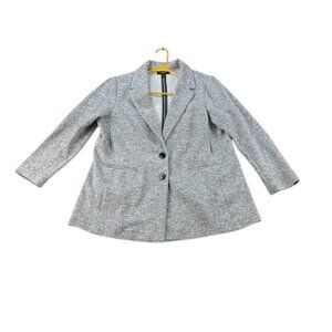 Torrid Jacket Black & White Oversized Blazer Jacket Size 0